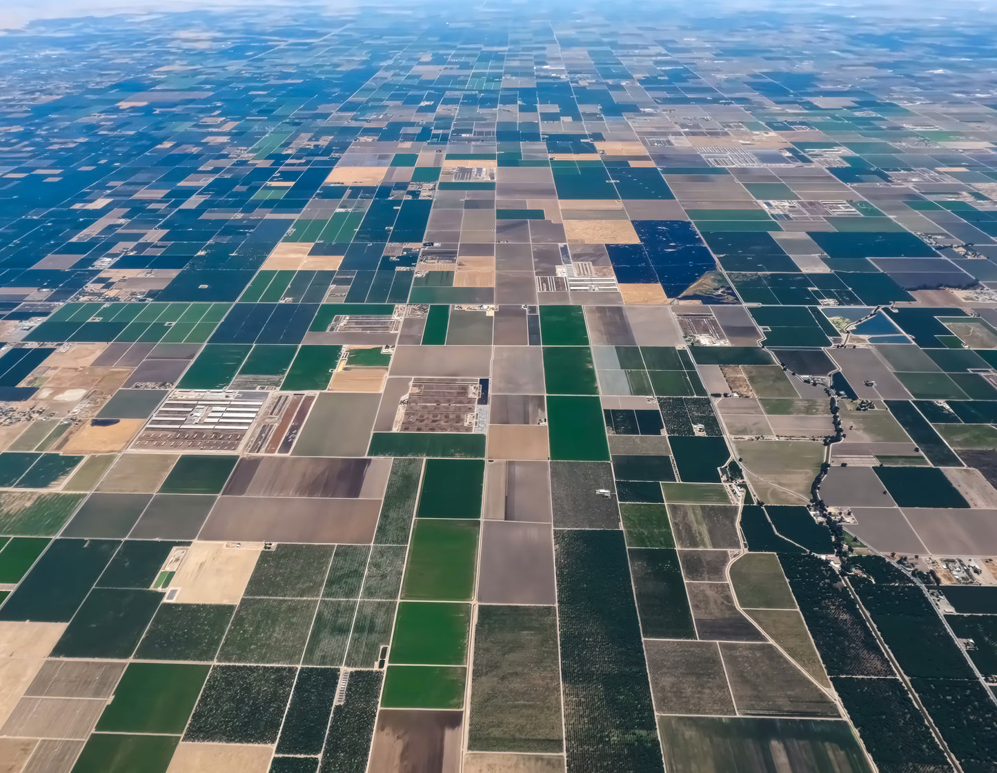 Endless farmland of Central California