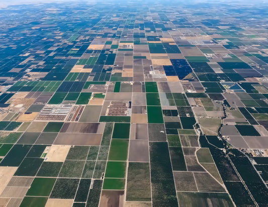 Les terres agricoles infinies du centre de la Californie